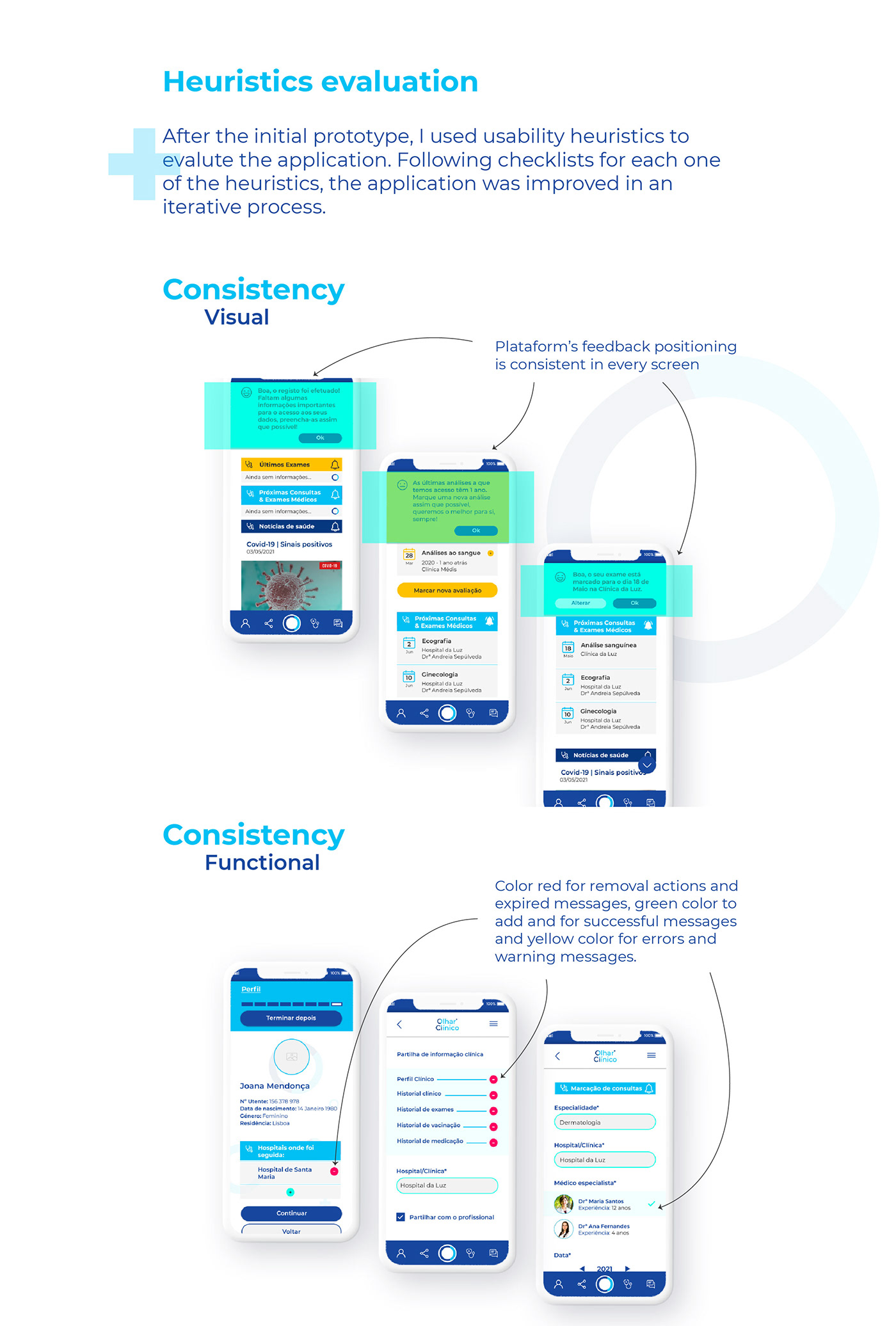 Electronic Medical Record HCI Health App Interaction design  medical record mobile UI User research ux ux/ui