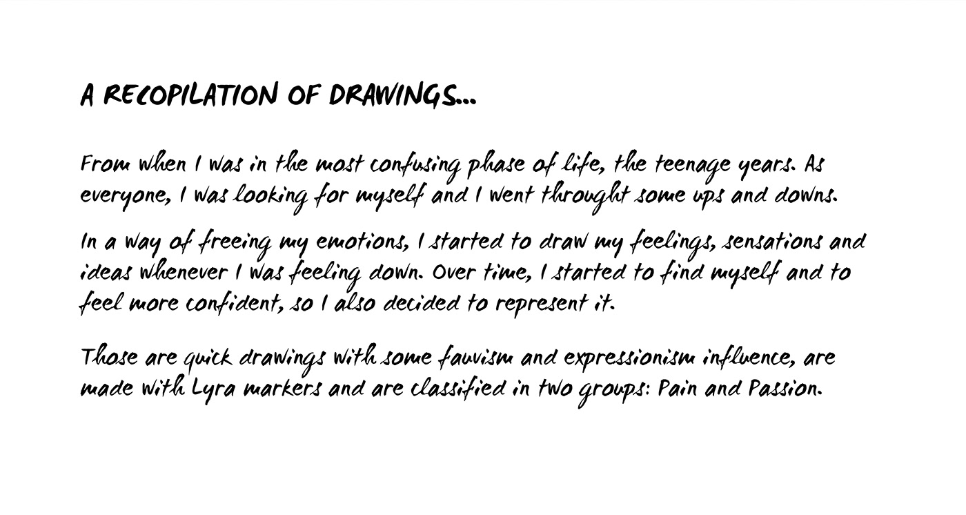 Drawing  ILLUSTRATION  hand drawn fauvism Expressionism emotions markers Speed Art art teenager