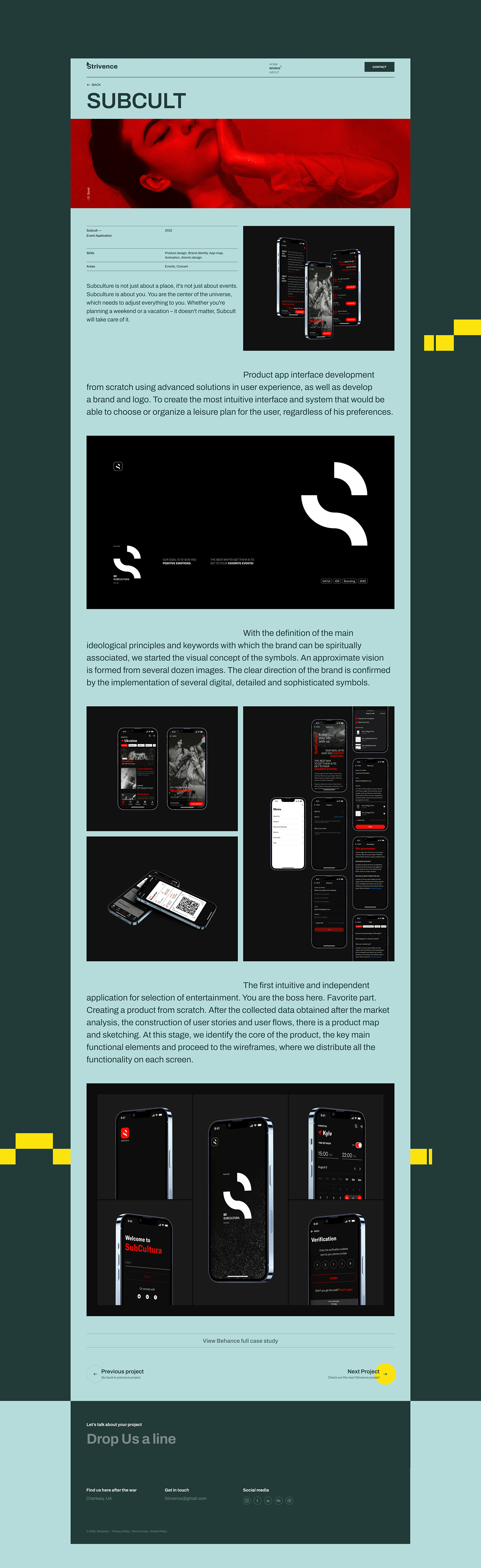 agency branding  Figma interactin Interface lab Logotype strivence visual identity Web Design 