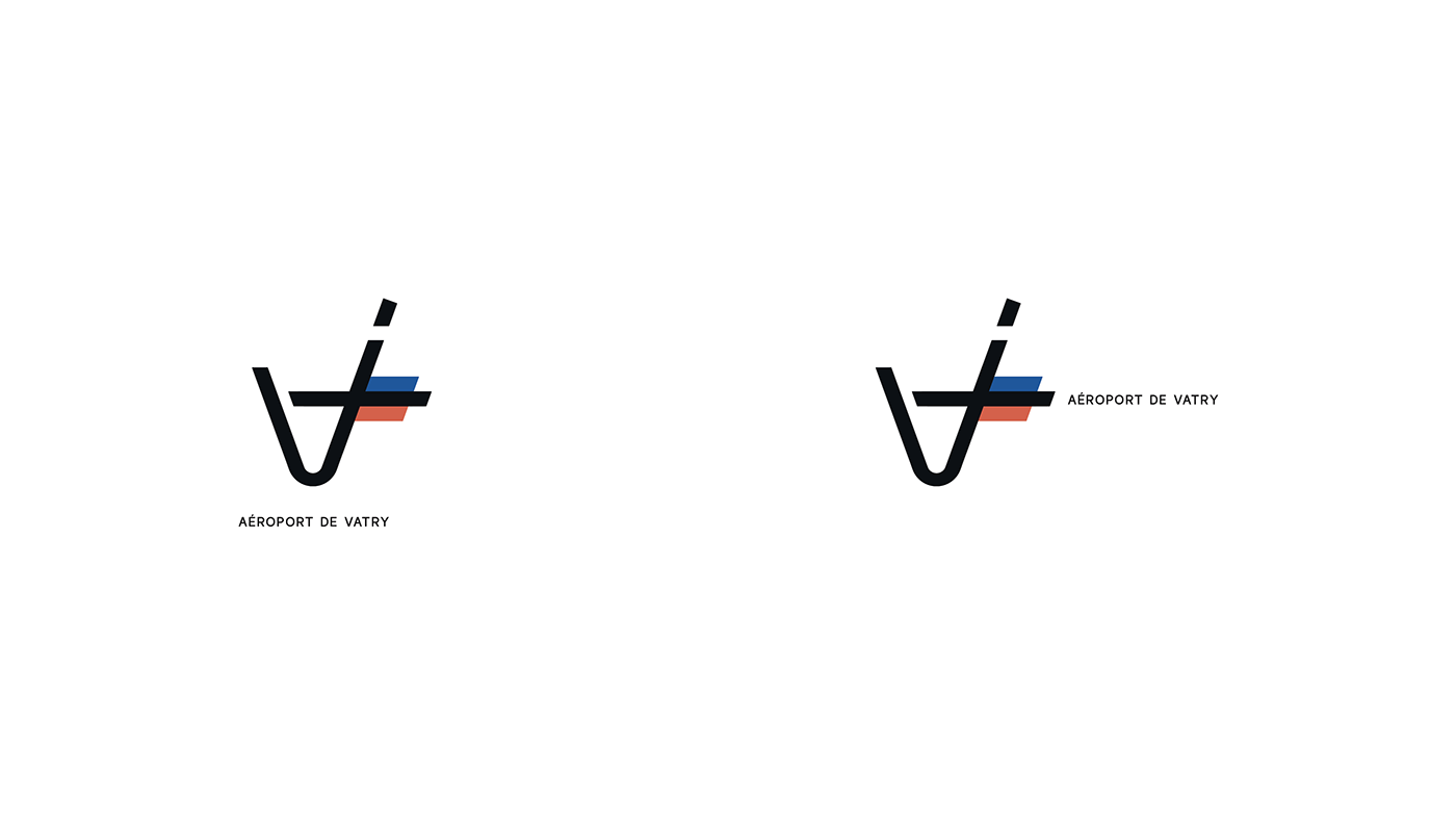 aéroport airport vatry logo france Paris identity brand airplane airline