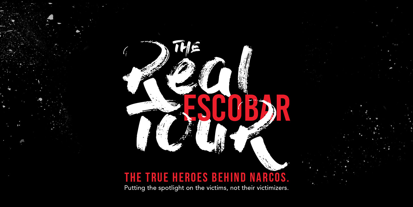 Pablo Escobar Real escobar tour design Web Design  narcos tour art direction  escobar