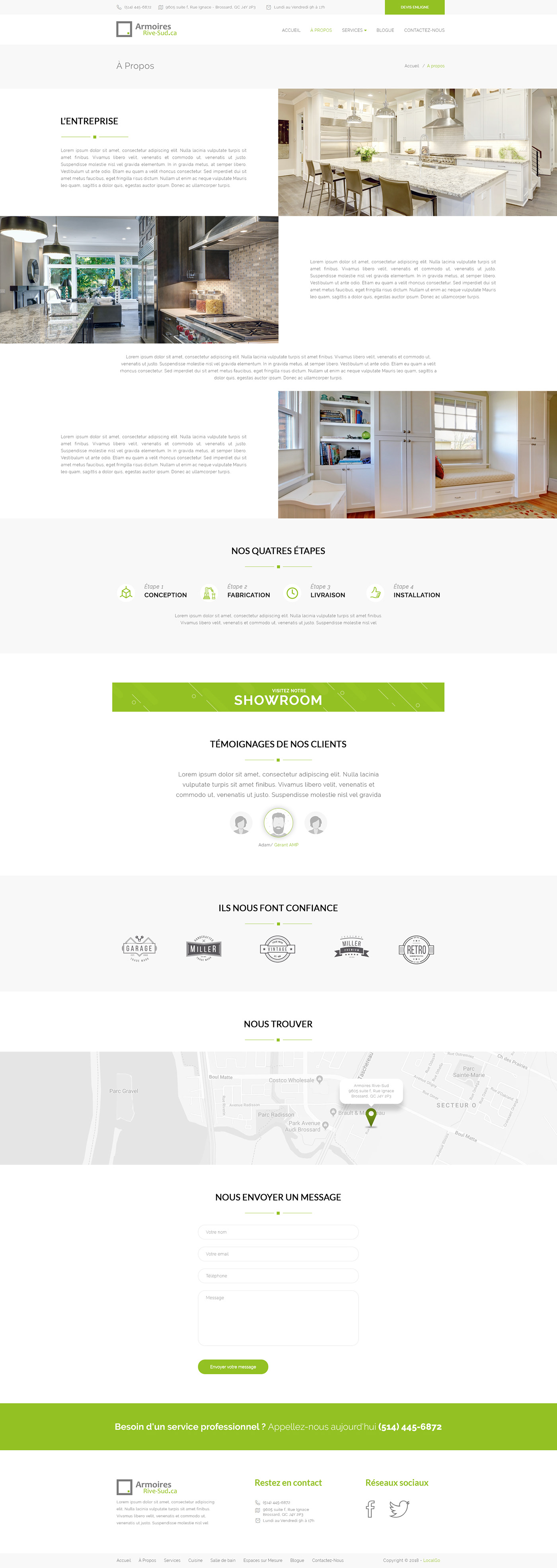 site web UI/UX design Webdesign