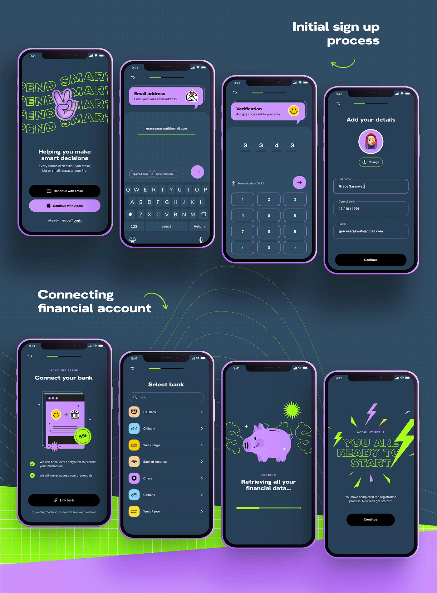 Bank banking Budget finance financial uiux Mobile app mobile design payment ui design