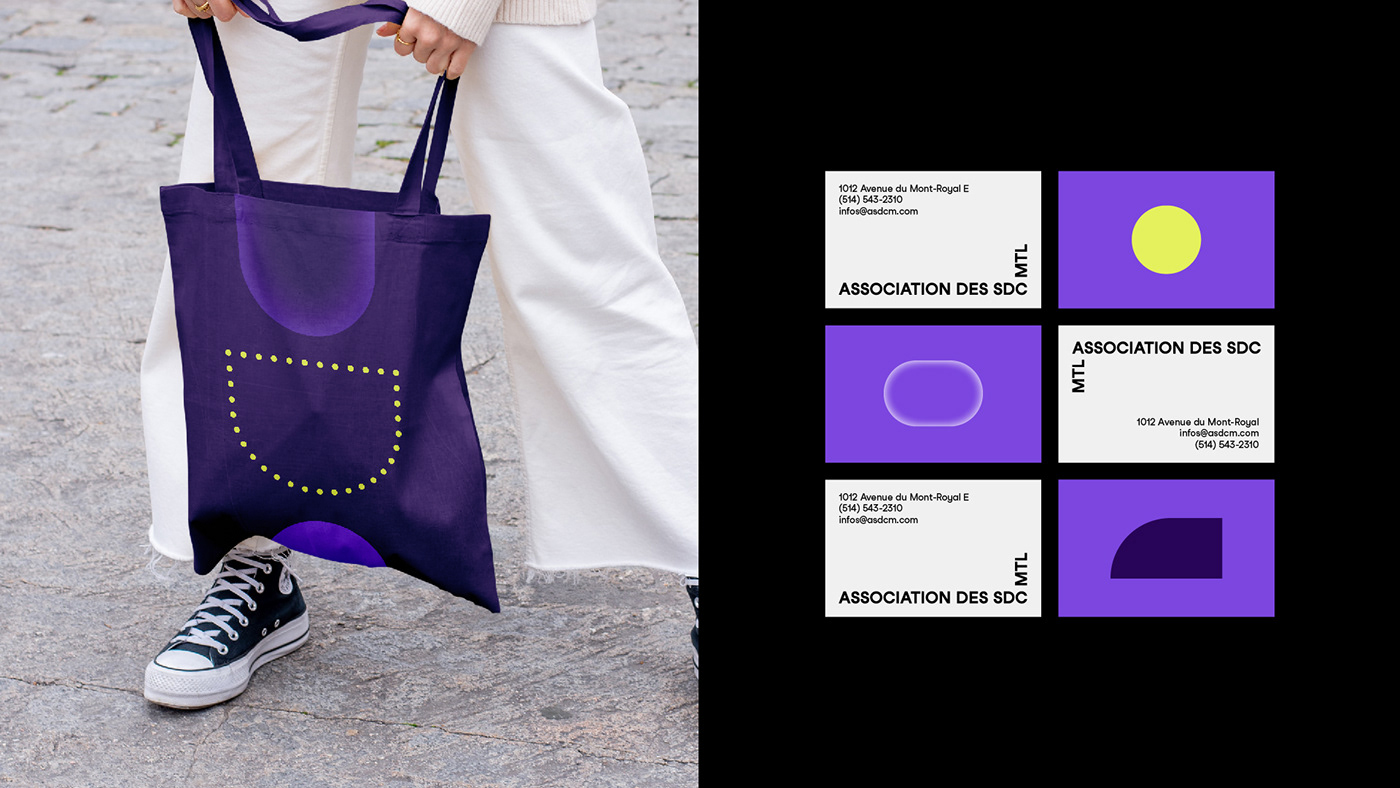 brand identity branding  visual identity brand Association Montreal purple shop store Website