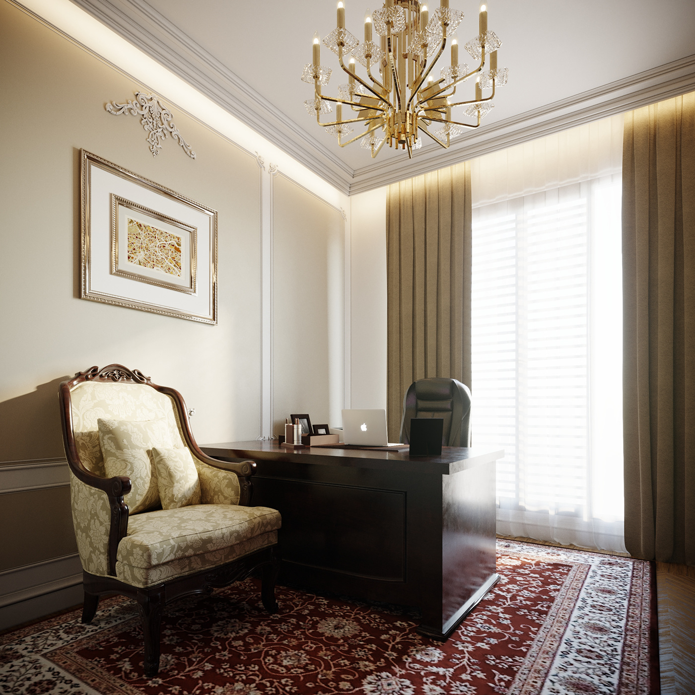 elegant living dining Office bedroom Marble wood Guest Toilet hidden light neo classic