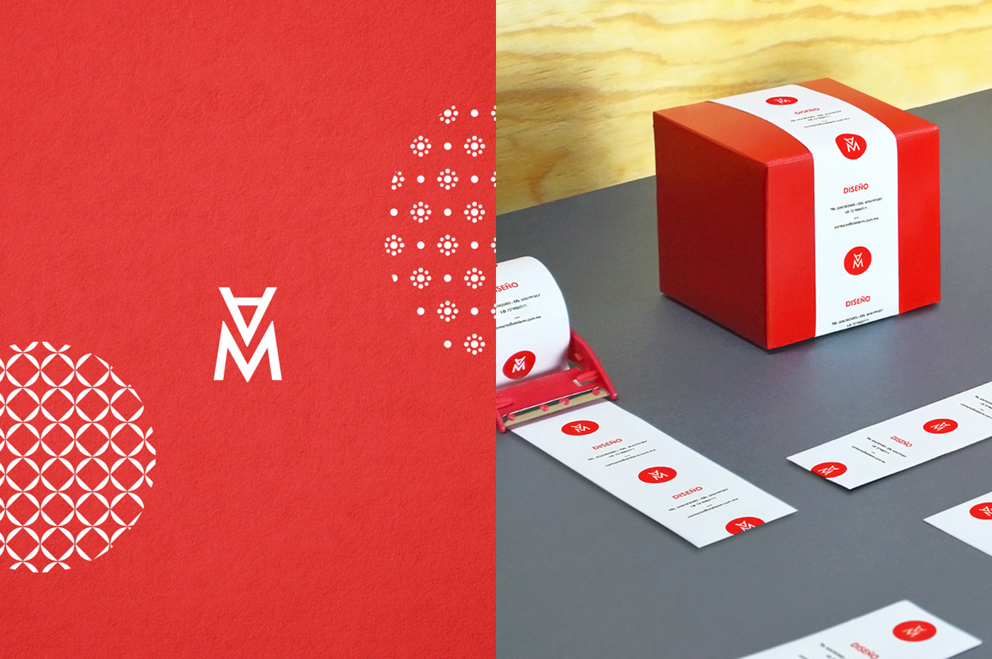 pattern architect feminine elegant minimalist logo Icon red stationary Business Cards identity firm