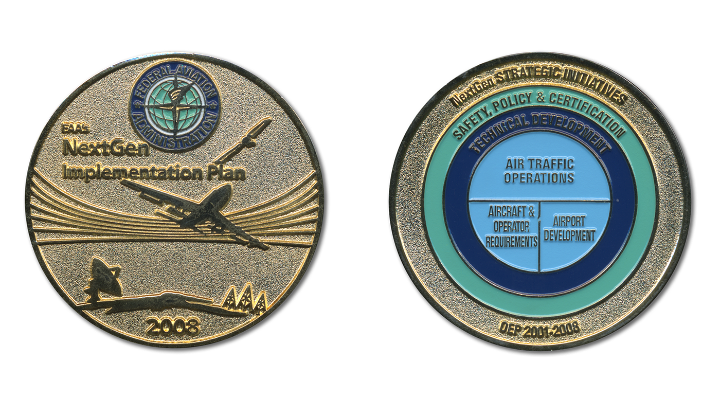 Sean Heavey faa Airplaines coin challenge coin 3D industrial design 