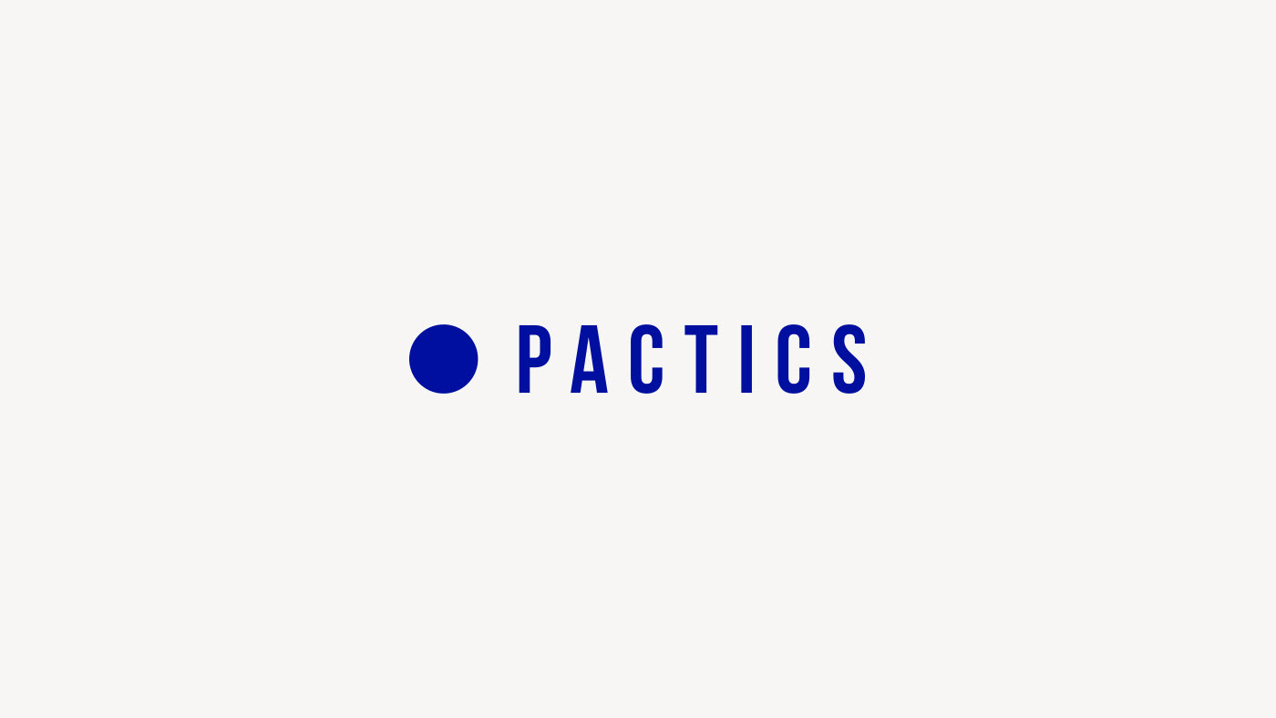 Pactics microfiber branding  identity blue circle