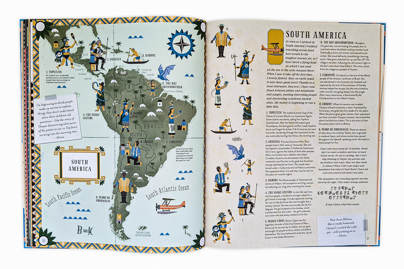 atlas book cartography design Geography heroes ILLUSTRATION  legends maps myths