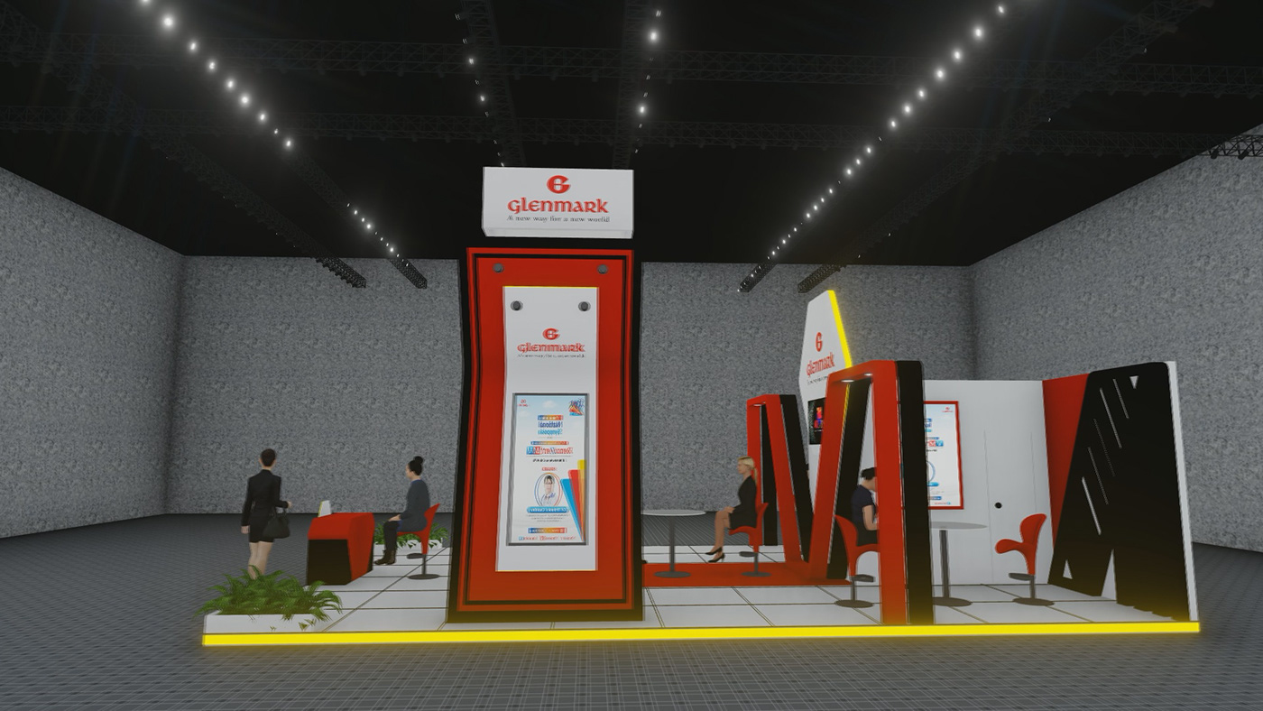 pharmacutical exhibition stand stand design exhibitions andevents Exhibition Booth Glenmark led Phama stall