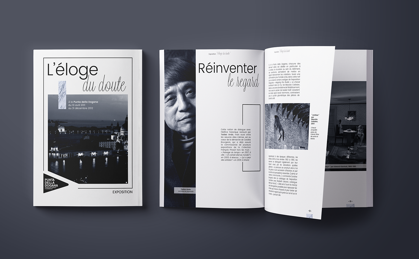 punta della dogana françois pinault brochure Cultural Publication graphics graphisme print cultural brochure art museum