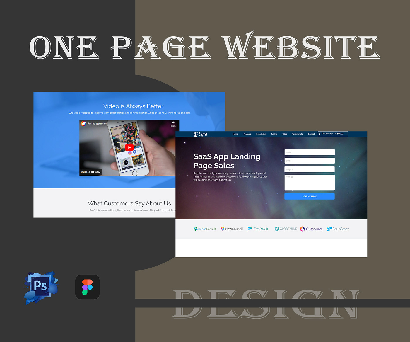onepage website Web Design 