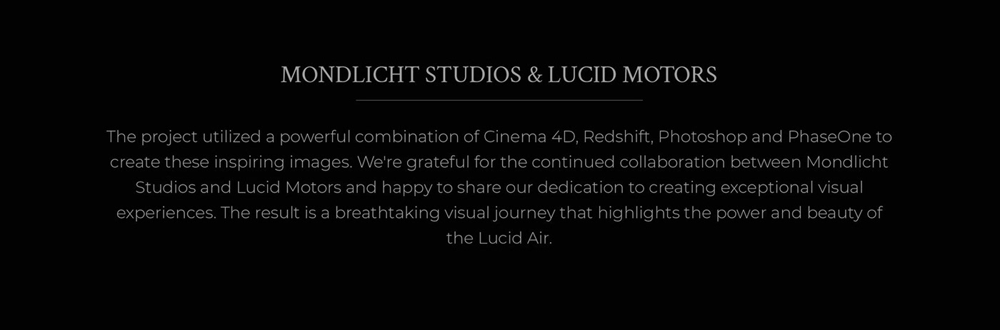 lucid CGI 3D Render car automotive   transportation Automotive design Advertising 