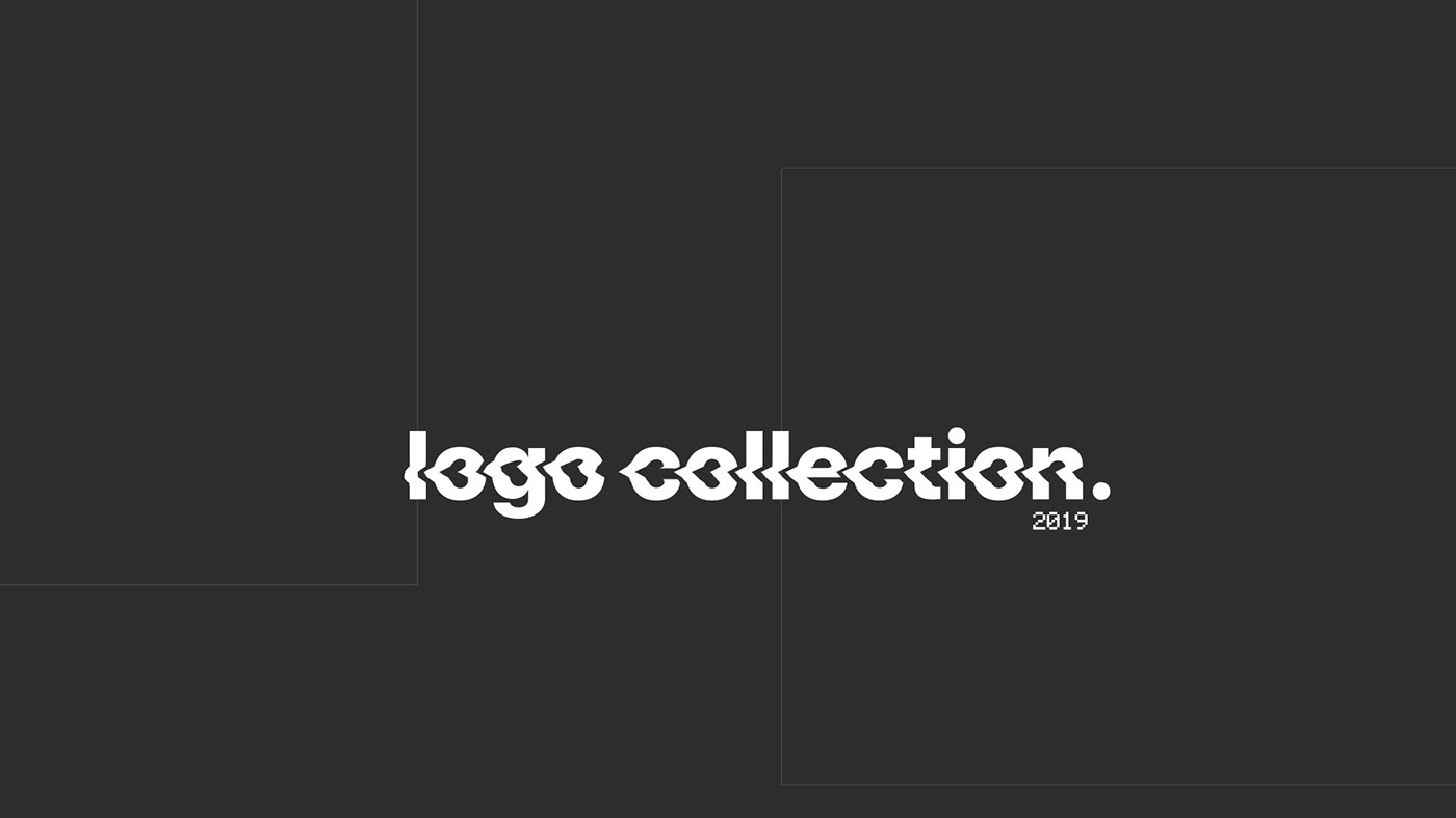 logo branding  lettering creative company naming Logotype Collection 2019 year design