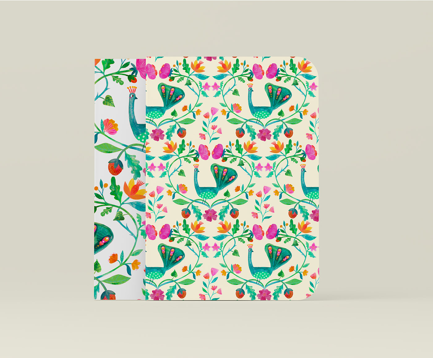 artwork digital illustration watercolor Flowers pattern textile fabric print