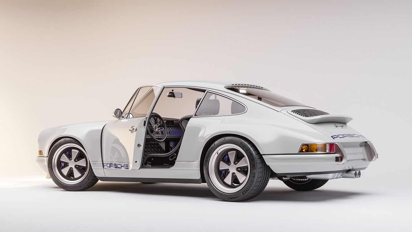 Porsche Singer studio 911 993 Singer 911 AutomotiveCGI Render 3ds max corona render 