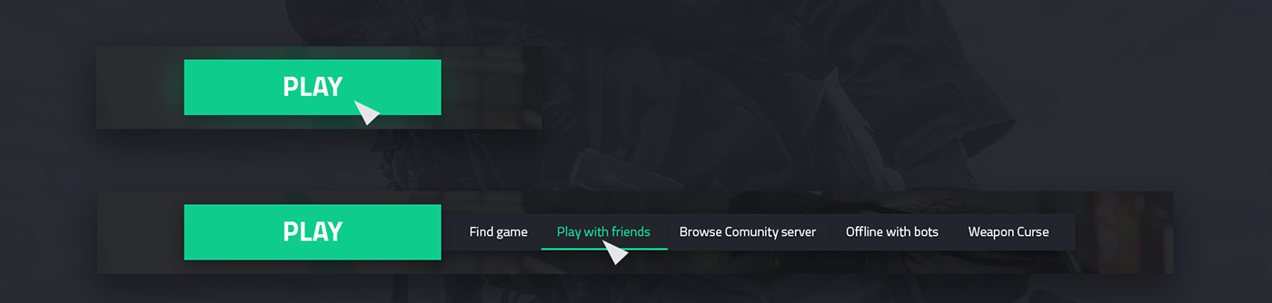 csgo redesign esport Games Interface UI