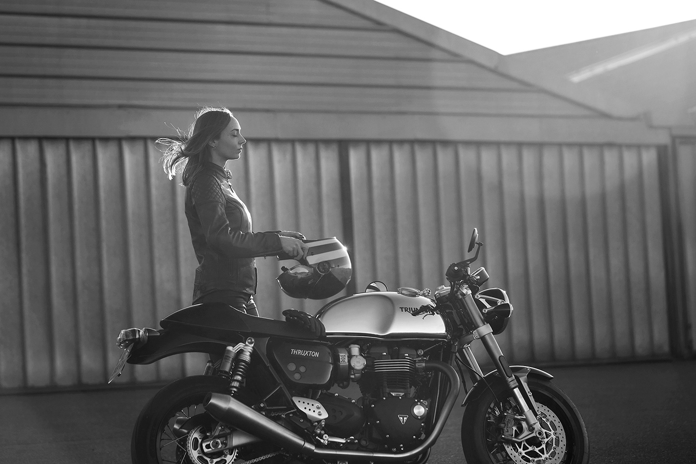 Bike editorial fujifilm lifestyle photography motorcycle Photography  Thruxton Triumph Motorcycles