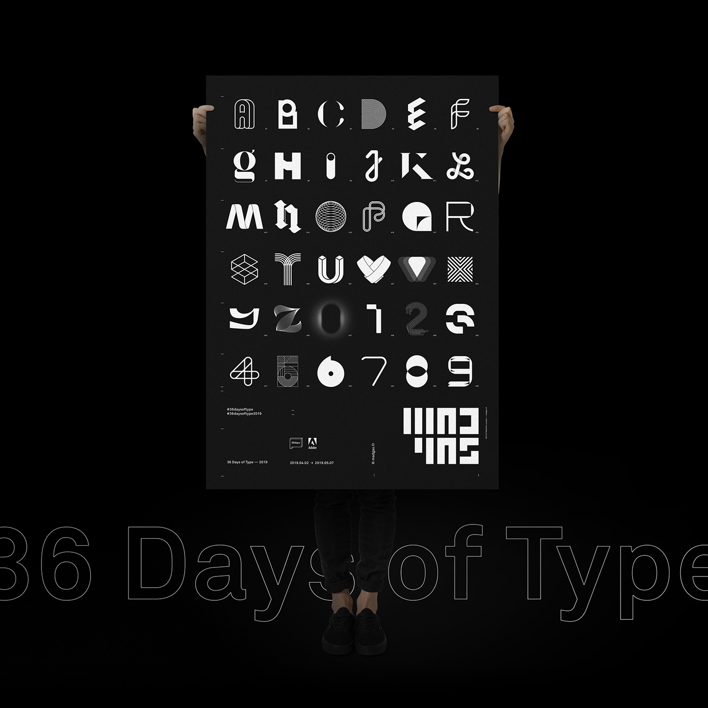 adobe 36daysoftype typographhy type Typeface fontface font challenge design graphic design 