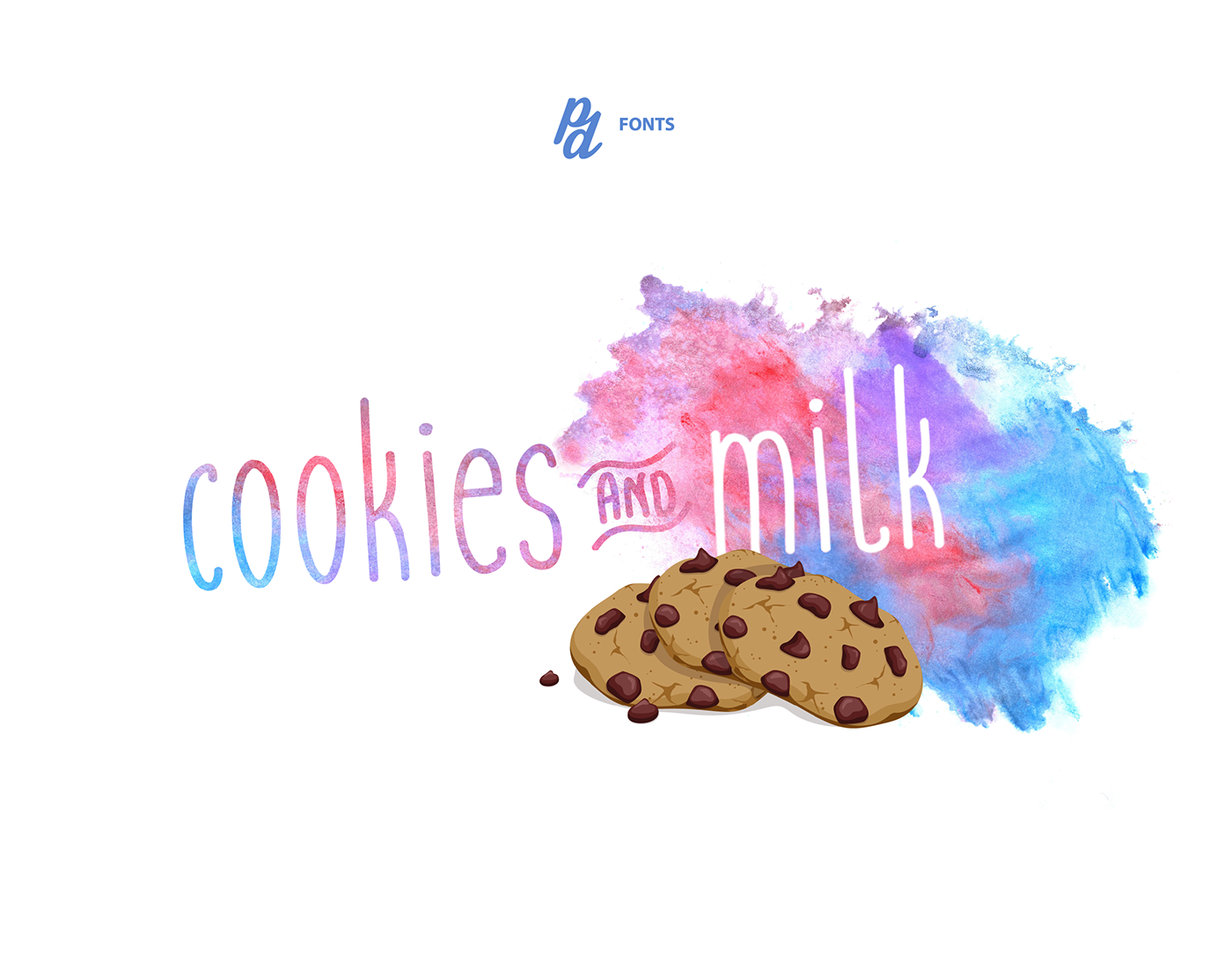 cookies handwritten free font cute logo clean recipe bakery headlines