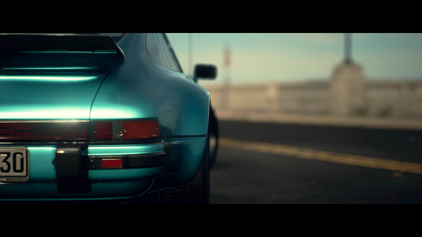 3D automotive   CGI Porsche 911 realtime Render UE4 Unreal Engine Vehicle