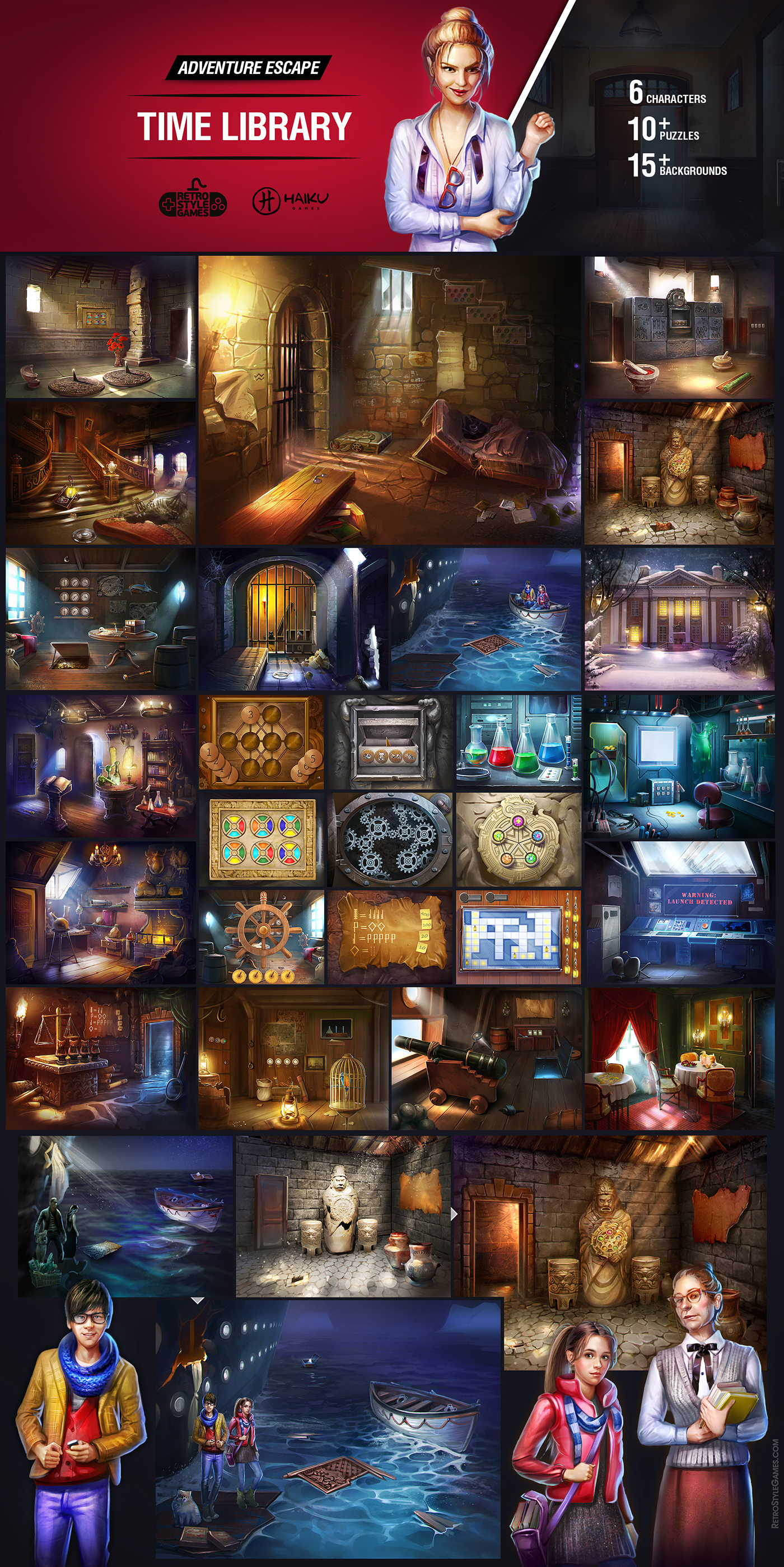 quest adventure escape HOG hidden object inventory characters mobile room