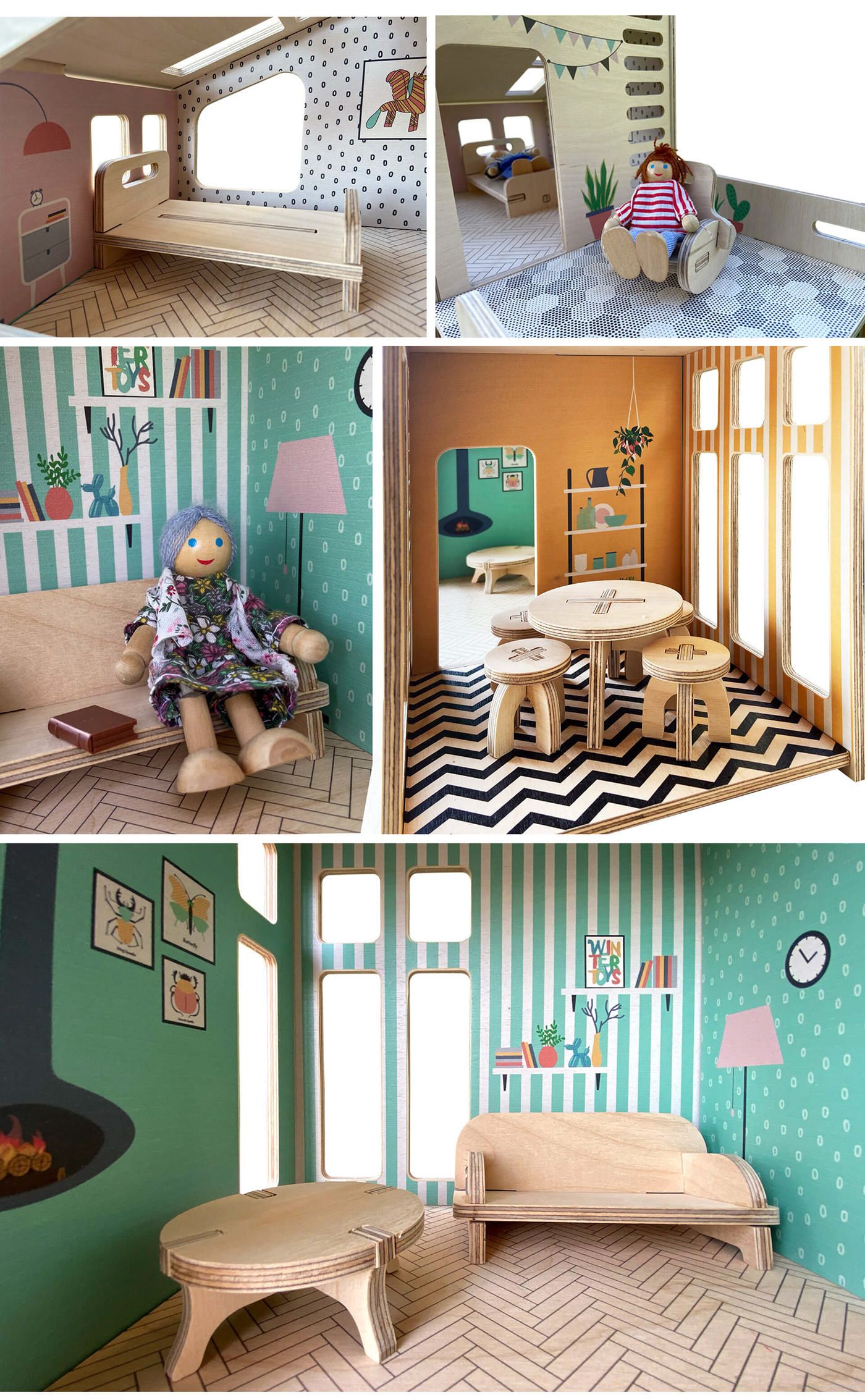 dollhouse furniture design  house kids plywood toy wood кукольный домик Фанера  ЧПУ