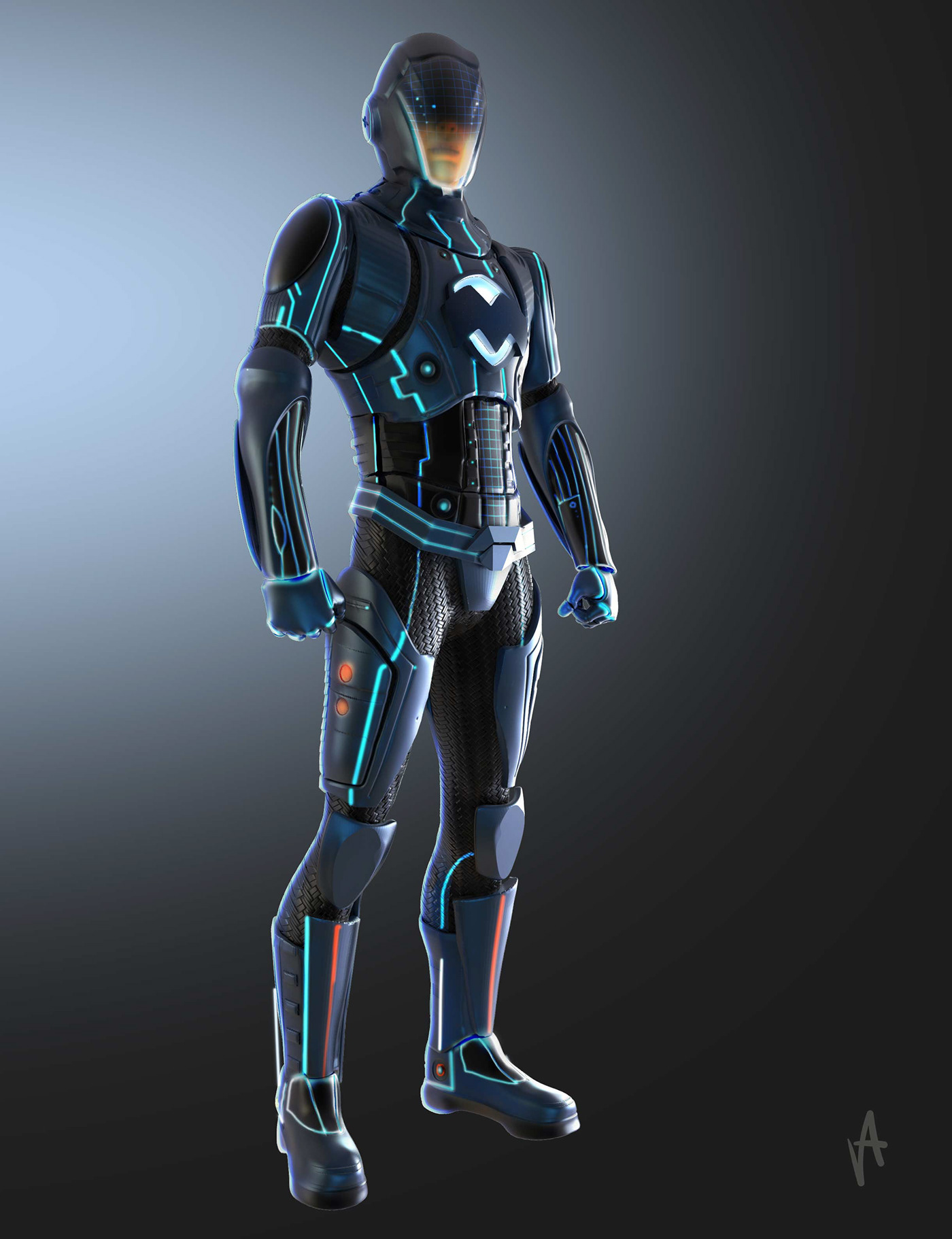 cyberg Aram Vardazaryan Character robbot desigm sculpt 3D movie concept SuperHero marvel iron man