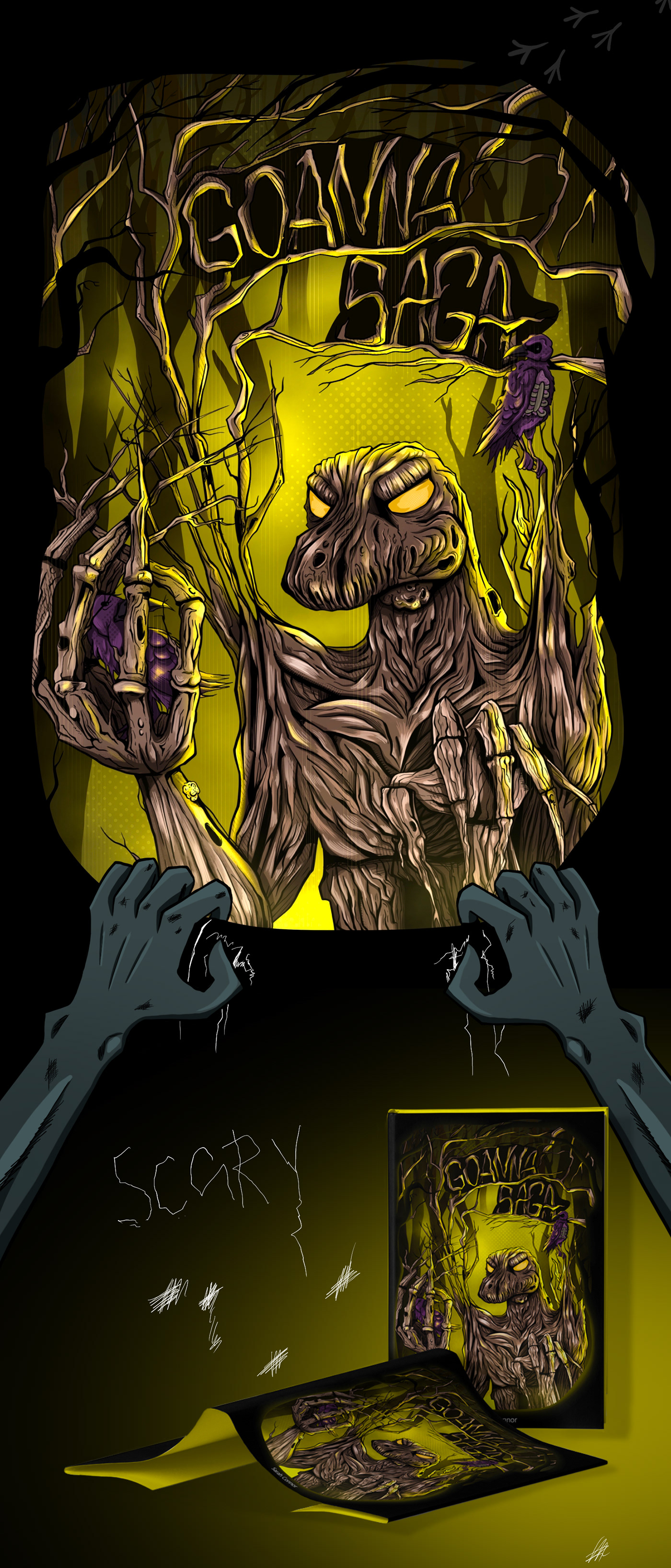 book cartoon Character design  comic coverbook horror ILLUSTRATION  monster nft lettering