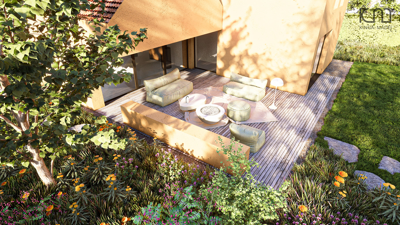 exterior exteriordesign plants garden gardening Landscape architecture modern visualization 3D