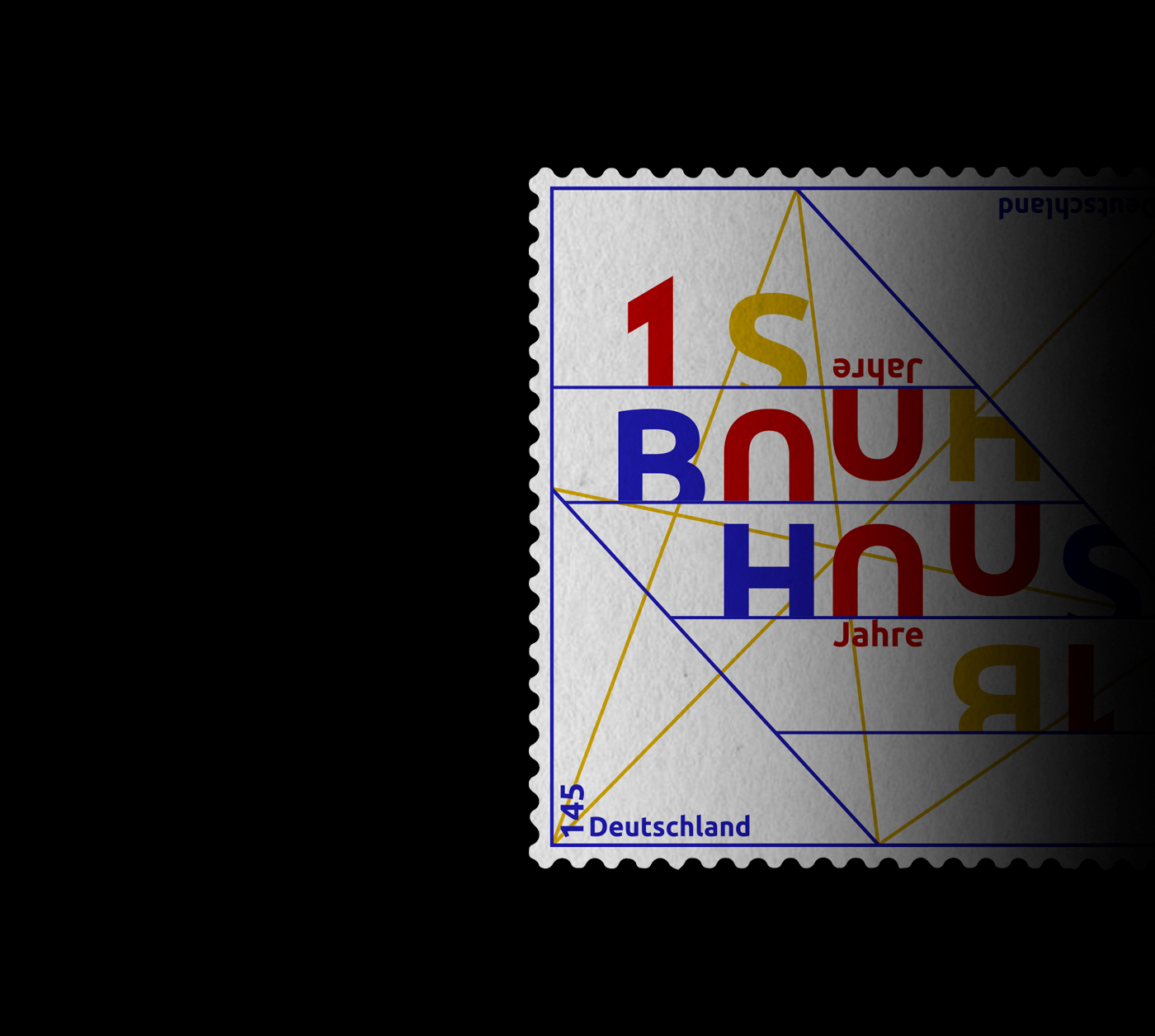bauhaus 100 YEARS BAUHAUS 100 jahre bauhaus walter gropius weimar germany art school briefmarke postage stamp stamp