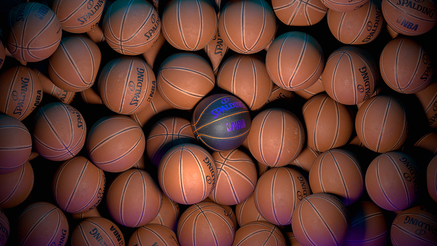3d modeling basketball CGI NBA Substance Painter texturing vray adobe substance spalding