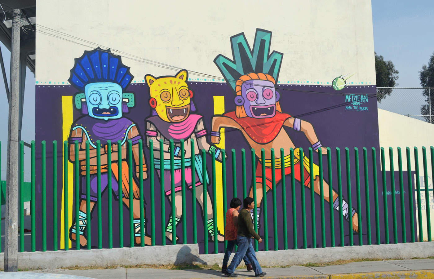 Rescate cultural streetartmexico Ama tus raíces Metzican Mural