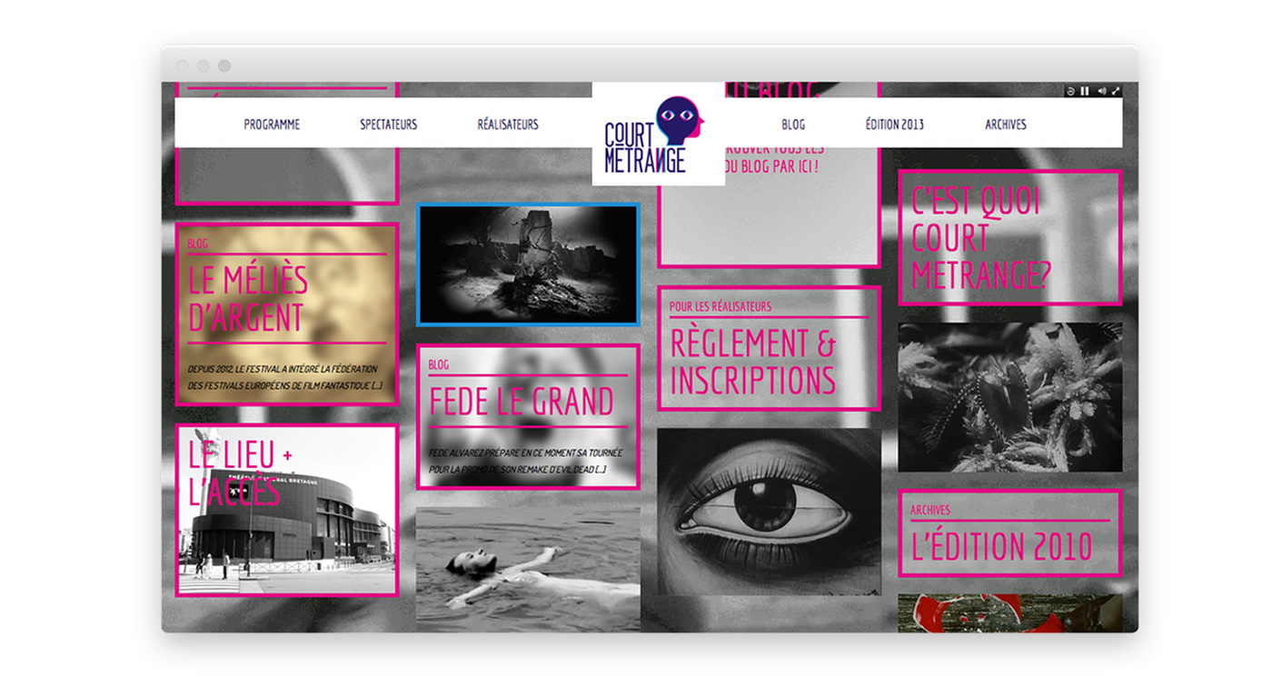 festival identity logo Cinema Logo Design Logotype visual identity Web Design  web development  Website