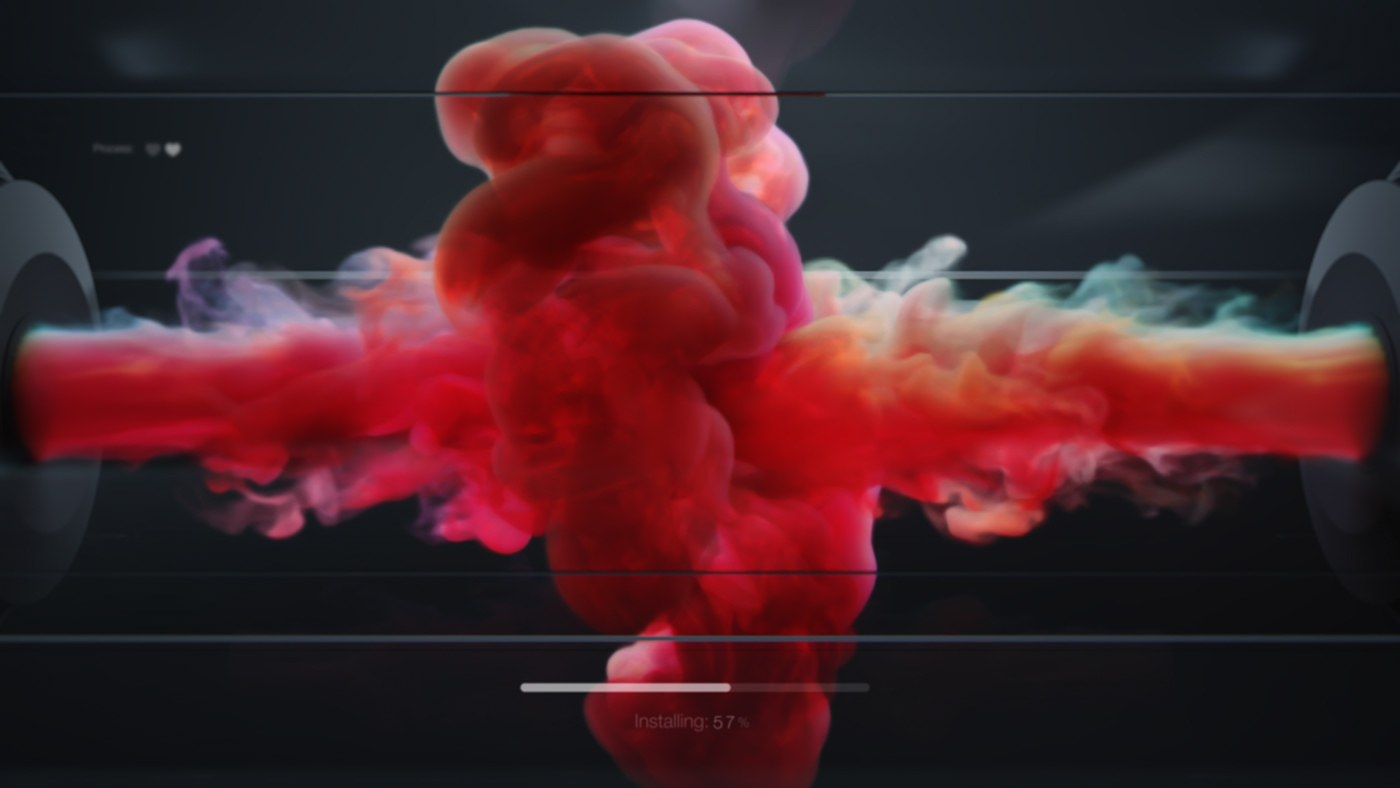 apple gum iphone smoke trend 3D heart phone Render simulation