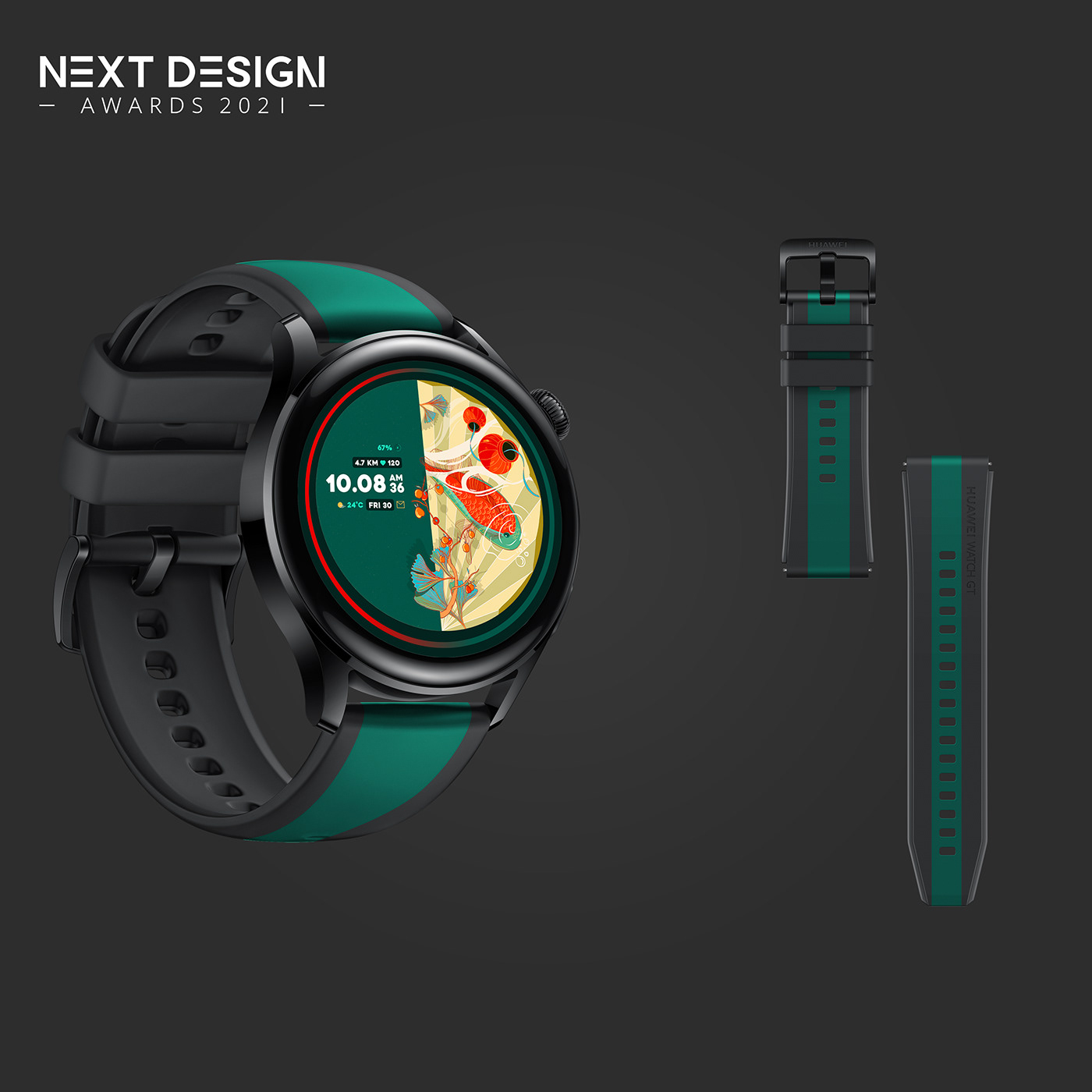design Design Award huawei ILLUSTRATION  Procreate product design  watch design watch face watchfacedesign