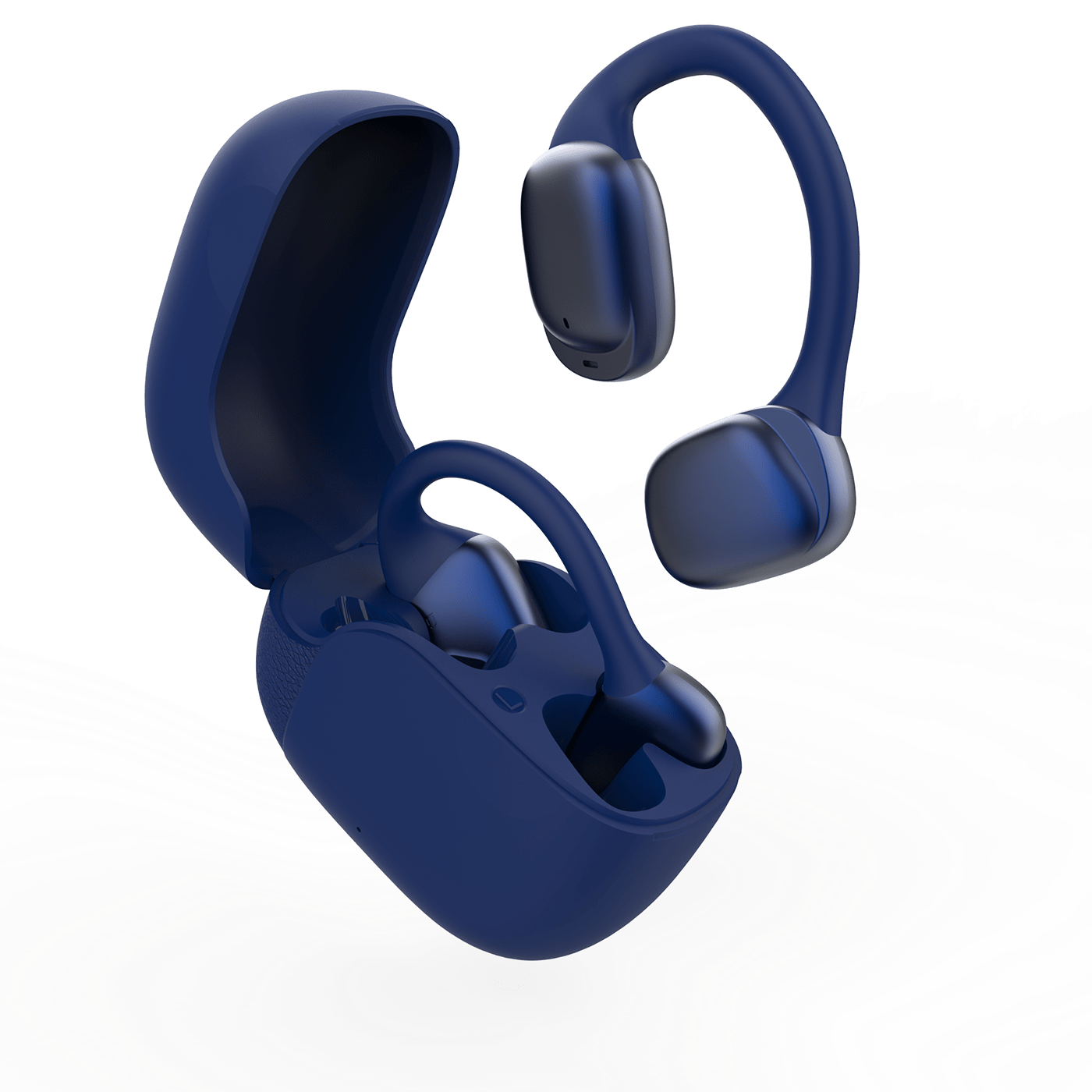 Earbuds headphones product industrial design  Render 3D modern product design  industrial design