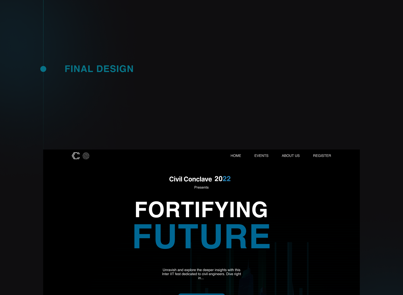 darktheme Event Design figma design figma ui futristic   future design landing page product design  UI/UX Web Design 