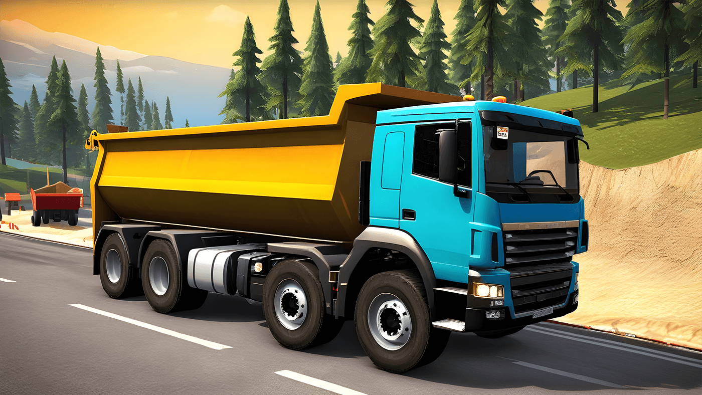 construction game Icon screenshot Render modern Truck delivery Offroad city building