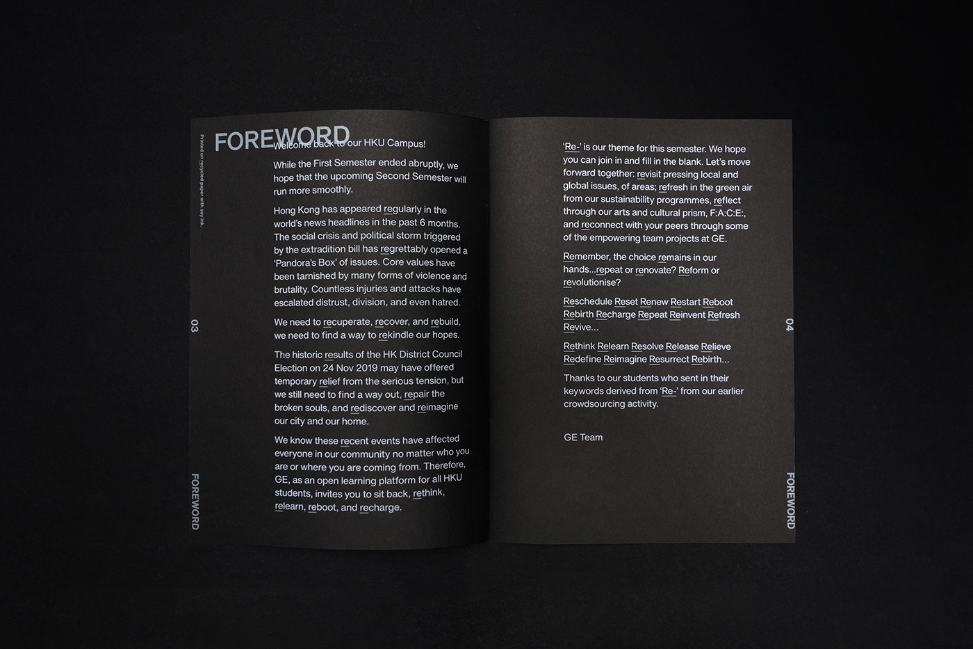 black book Booklet editorial hku pengguin Printing typography   港大 helvetica