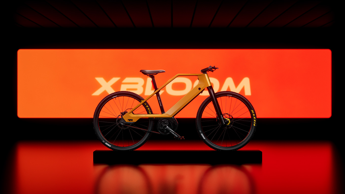 3d animation CGI cinema 4d octane Render E-Bike Bike 3D motion design