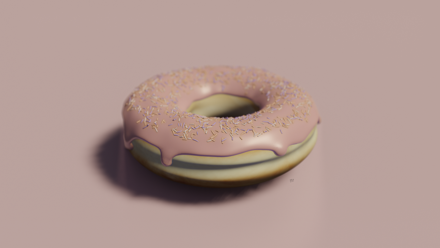 3D 3Dillustration 3dmodeling blender blender3d donut pattern Render texture wallpaper