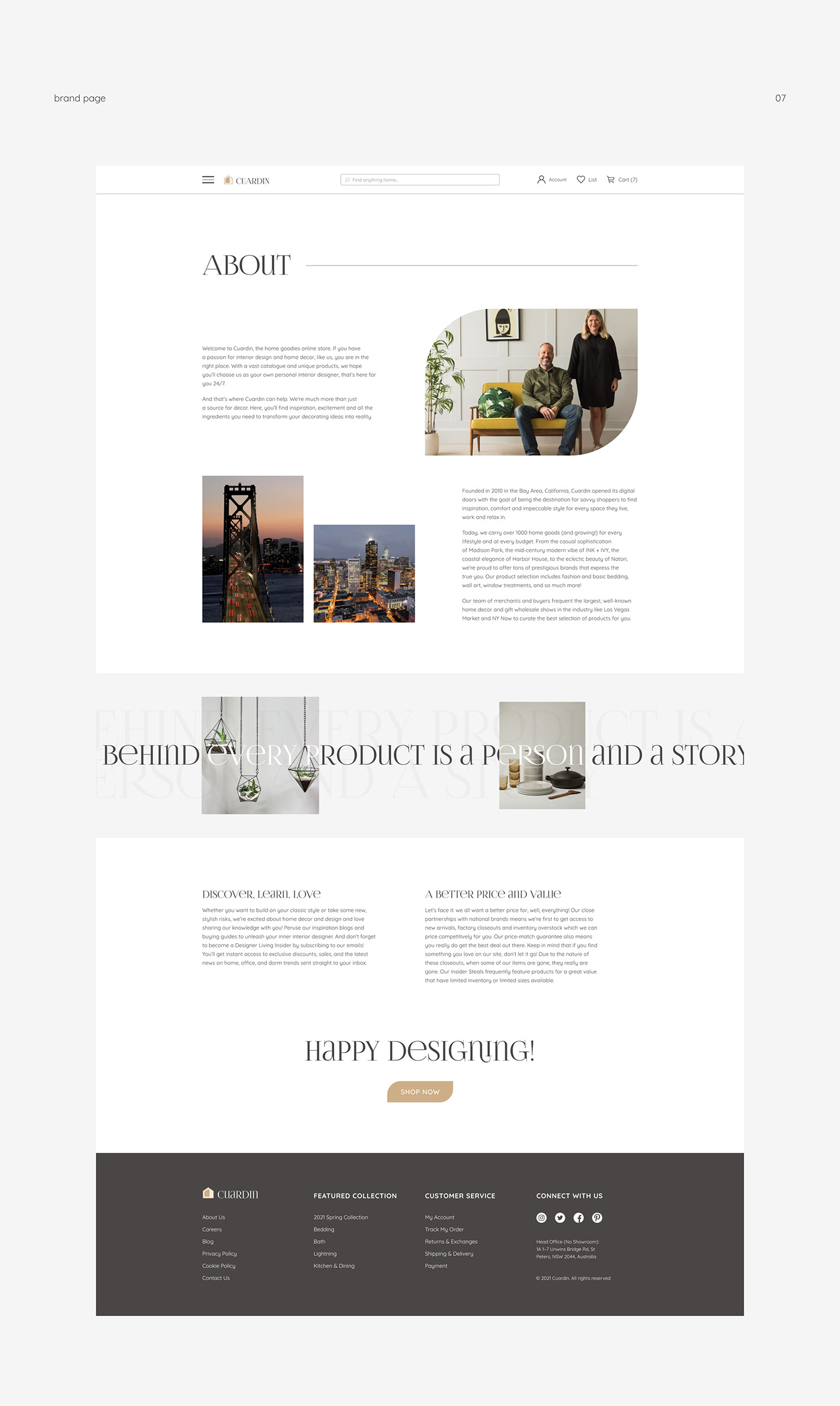 decor e-commerce Ecommerce furniture Minimalism onlinestore shop Shopping store Website