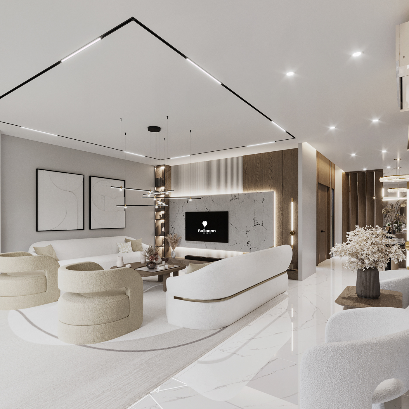 indoor interior design  CGI corona visualization