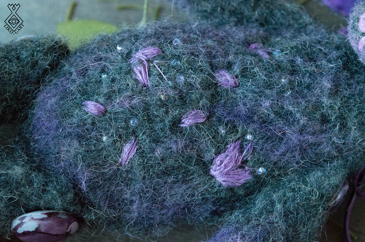 doll toy crochet amigurumi handmade violet lilac Embroidery art craft