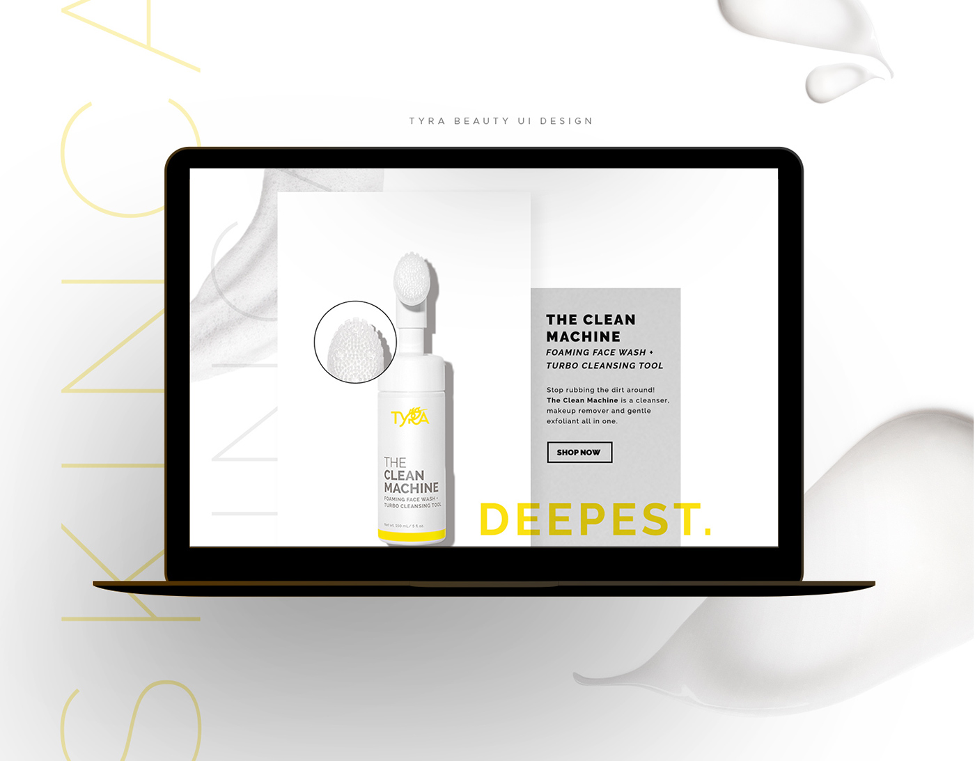 digital campaign beauty Fashion  skincare emails landing page web page UI/UX banners Web Banners