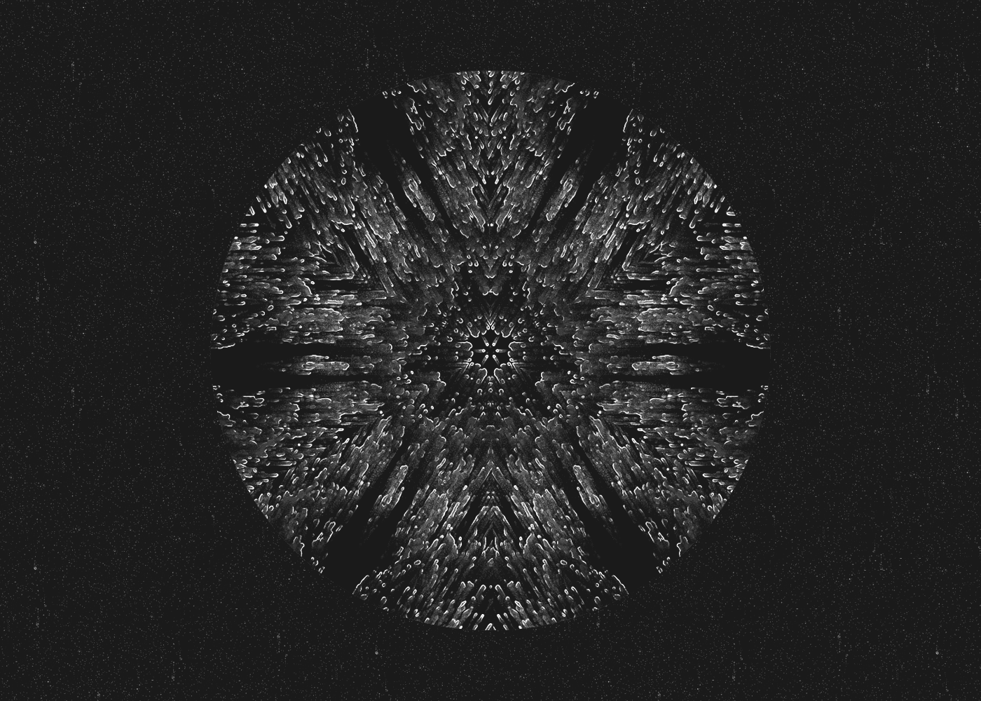 symmetry psychedelic kaleidoscope circle cymatics generative hexagon nft Mandala sacred