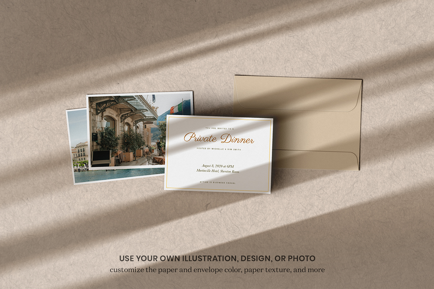 branding  envelope Mockup Mockup scene creator natural paper photorealistic SHADOW OVERLAY Stationery wedding