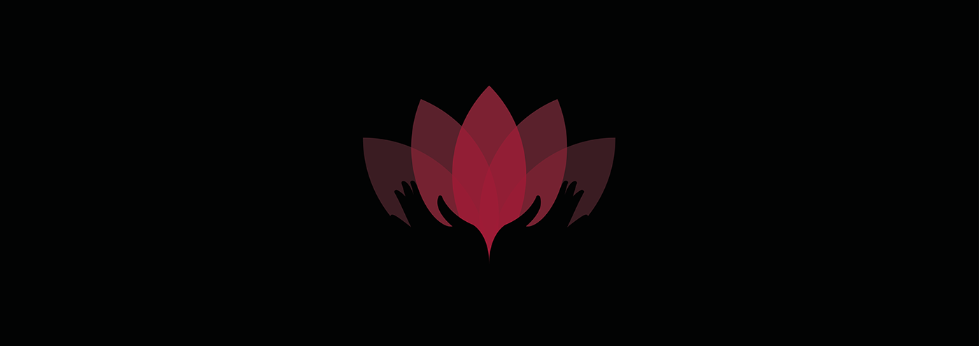 Lotus logo graphic vectors hands Yoga namaste design foglino alessandro foglino