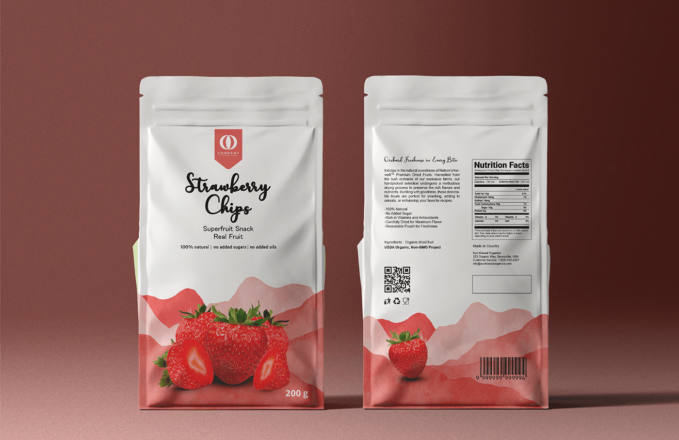 packaging design Packaging Brand Design designer adobe illustrator pouch Pouch Design  Pouch Packaging Fruit strawberry